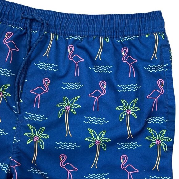 Sonoma Men's Neon Flamingo Blue Board Shorts Swim Trunks Size L - Picture 5 of 9